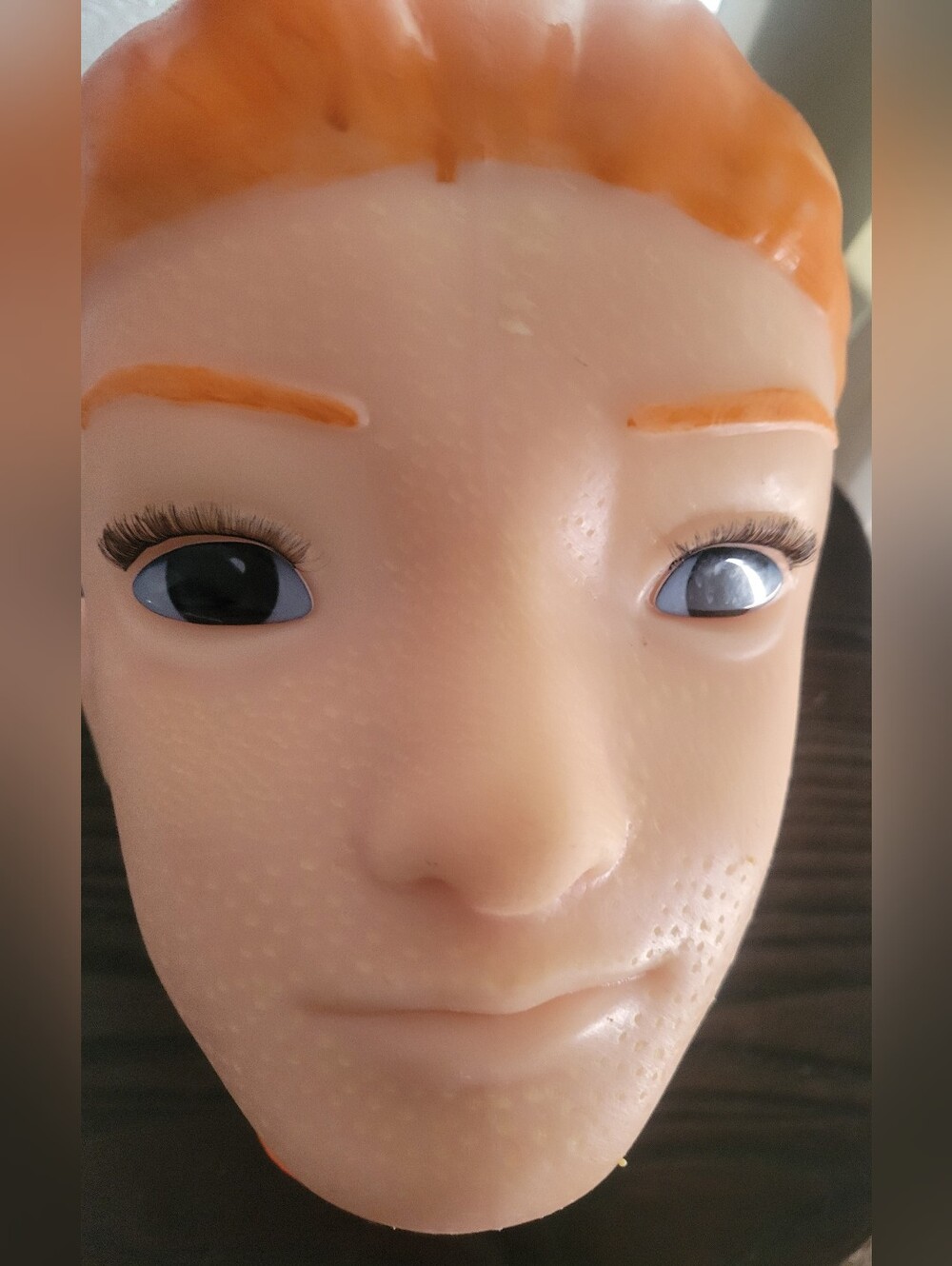 Practice  Pimple Pop Face Head - Orange Hair